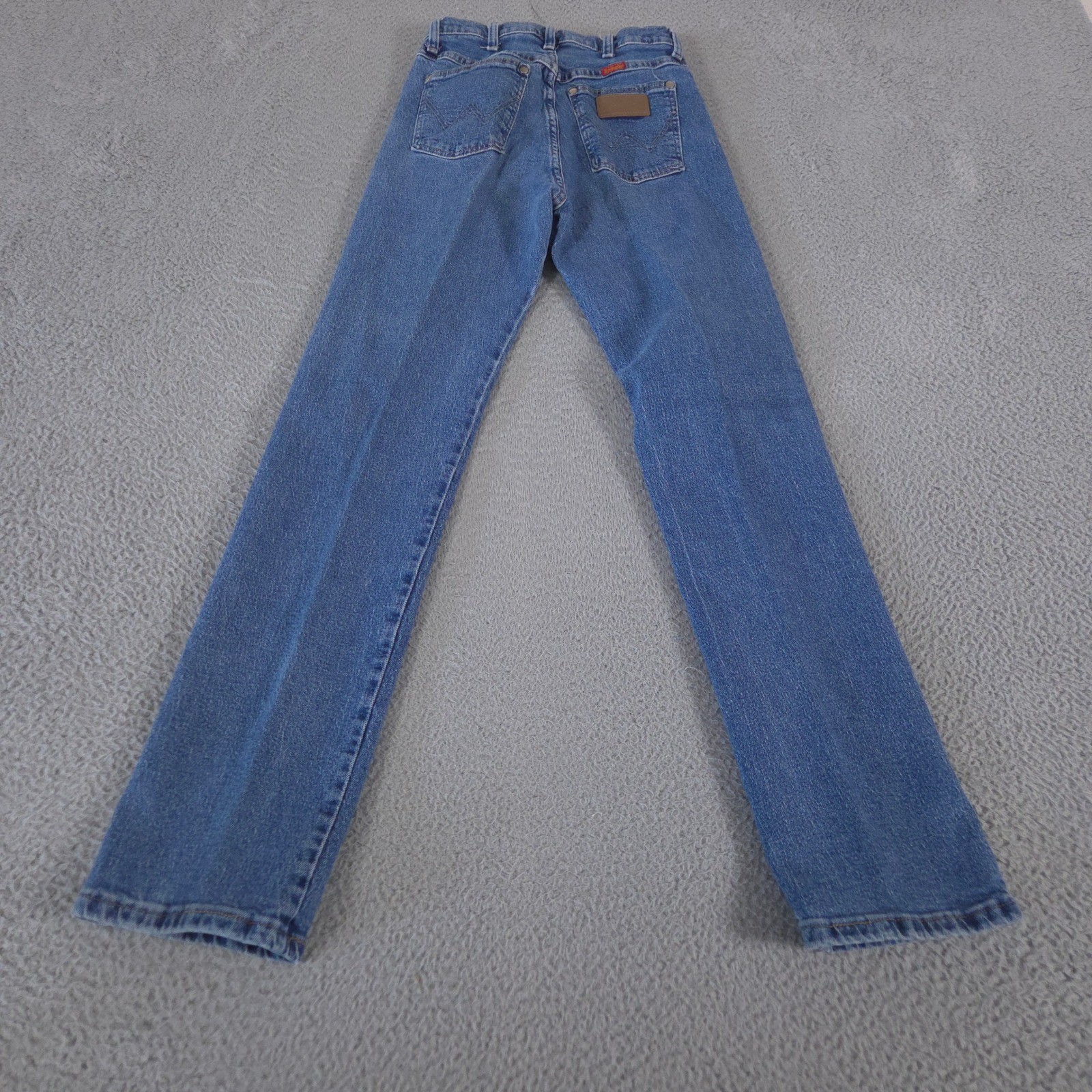 VINTAGE Wrangler Jeans Womens 7x32 Blue Cowboy Cut Slim Fit Straight Leg Denim