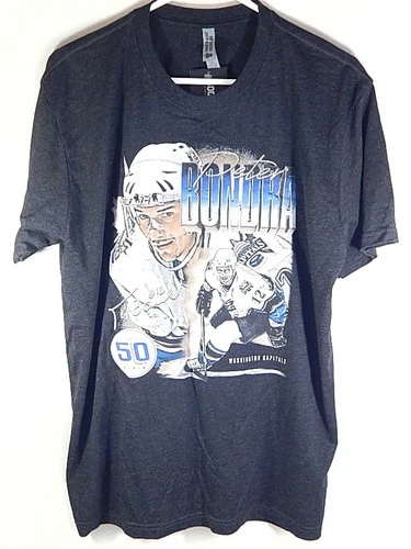 Peter Bondra Washington Capitals 500 Level Tee T-Shirt Heather New M