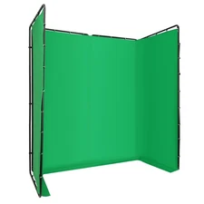 13.12*7.87ft Photography Backdrop Stand Kit with Green Cloth For Photo Studio