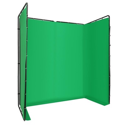 13.12*7.87ft Photography Backdrop Stand Kit with Green Cloth For Photo Studio