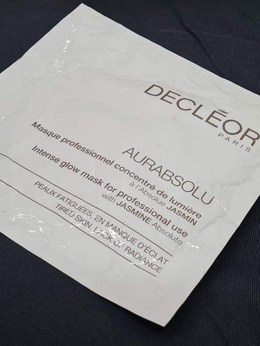 DECLEOR - Aurabsolu Intense Glow Mask - 1 Mask 29.9g New & Imperfect Package - Picture 3 of 6
