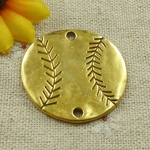 Envío gratuito 26 conectores antiguos de fútbol dorado 32 mm L-4634 - Imagen 3 de 4