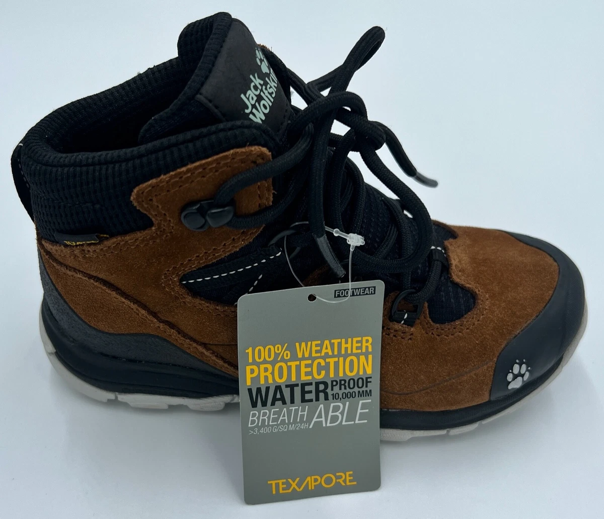 Jack Wolfskin Schuhe Boots MTN Attack 3 LT Texapore MID Kids braun schwarz  | eBay