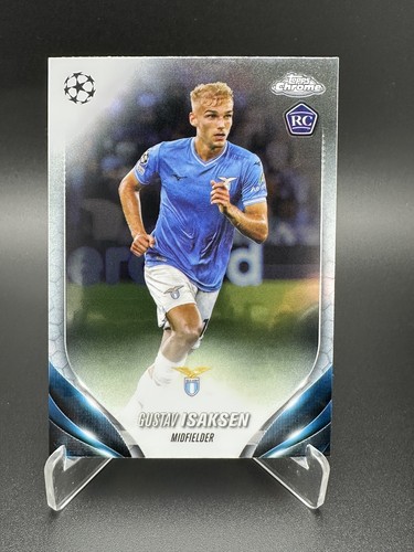 2023-24 Topps Chrome UEFA Club Competitions - Gustav Isaksen #200 (RC) - Lazio - Picture 1 of 2