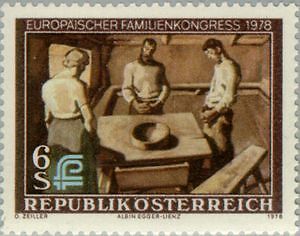 VAR3/S Österreich Austria  Nº 1416   1978  Congreso europeo de la familia Lujo
