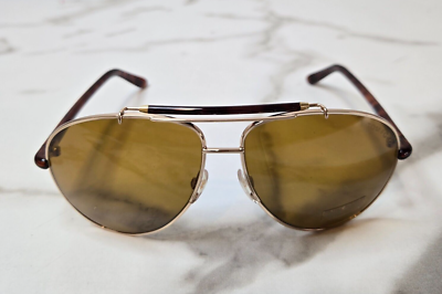 Tom Ford Bradley TF244 28J 60-13 Brown Polarized Rose Gold 