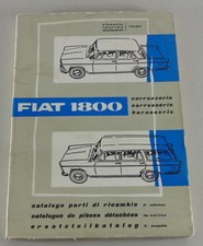 Parts catalogue Fiat 1800 body from 03/1961