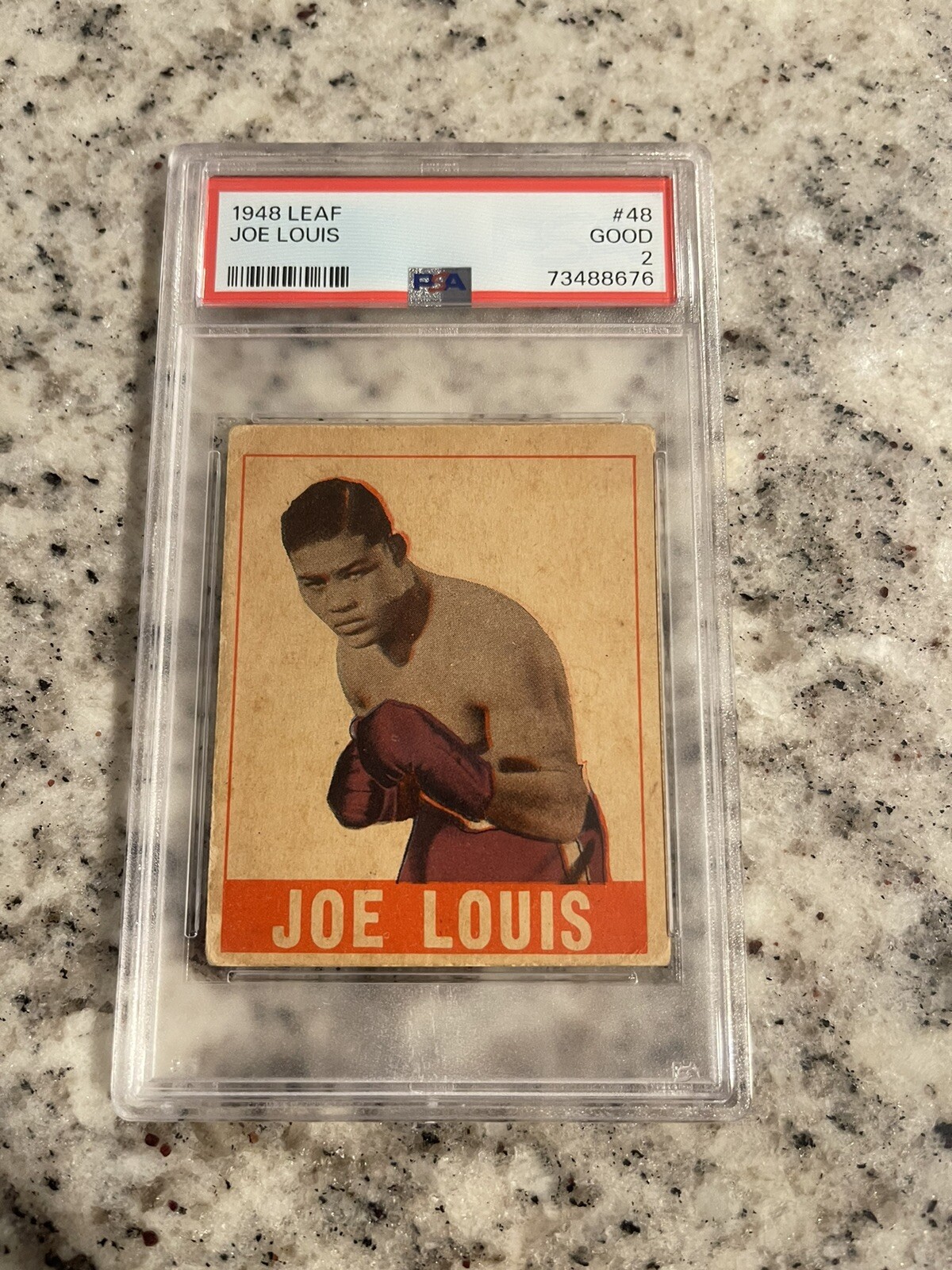 PSA 2 1948 LEAF JOE LOUIS #48 RC ROOKIE HALL OF FAME BOXING