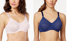 Bali Women's Lace 'n Smooth 2-Ply Seamless Underwire Bra 3432