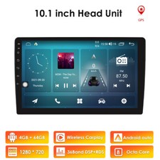 4G 64GB 10.1" 8Core Android 2 Din Car Stereo Radio Carplay DSP GPS Navi Wifi US