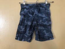 Gap Kids Size Small Shorts Cargo Blue Black Military Elastic Drawstring