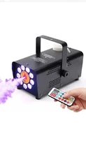 TCFUNDY Fog Machine with 9 LED Lights 500W Smoke Machine with 12 Color Lights...