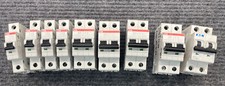 ABB Breaker Lot K-20A ,k6A, K1A, K4A Eaton FAZ-B6 1 and 2 pole Din rail Mount