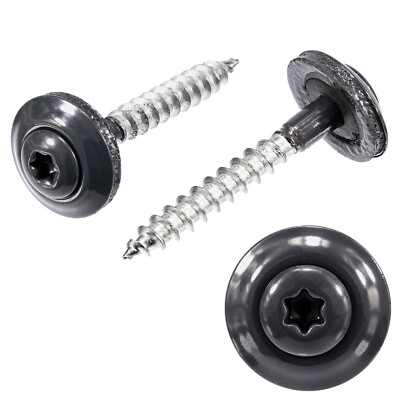 Spenglerschrauben ANTHRAZIT RAL7016 Torx Edelstahl A2 V2A VA Dichtscheibe Ø15mm