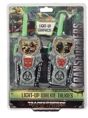 Transformers Rise of the Beasts Light-Up Walkie Talkie Set, LIGHT-UP GRAPHICS!