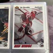 1991-92 Upper Deck Red Wings Hockey Card #129 Tim Cheveldae