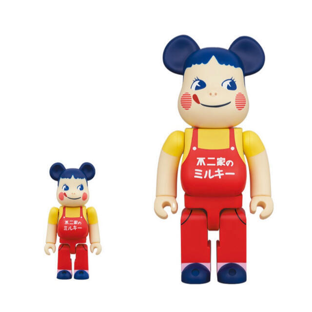 BE@RBRICK enamel sign Peko chan 100% & 400% Bearbrick medicom toy