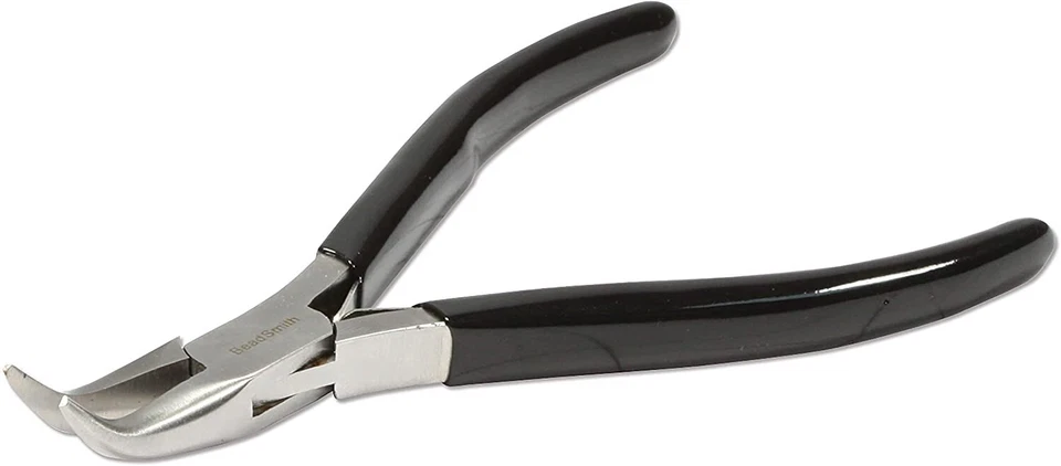 Plier, BeadSmith Super Fine Bent Nose Jewelry Chain To Create Loops - Image 3 of 4