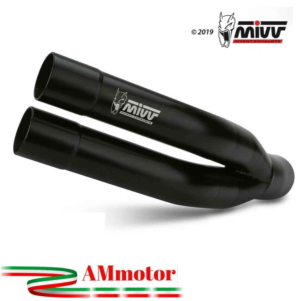 Mivv Kawasaki Z 900 A2 2025 Pot D' Echappement Moto Silencieux Double Gun Noir - Photo 3/4