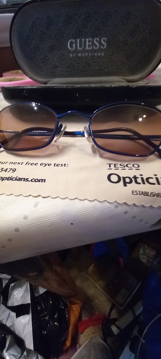 GUESS Brown Sun&Eyeglasses Glasses With Case And Pouch GU 4052 BLU