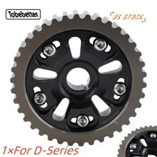 Black 1x Adjustable New Cam Gear Timing Gear Pulley for Honda Civic CRX D15 D16