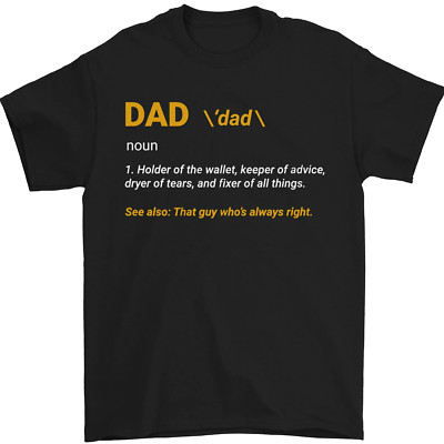 Gil dan Vatertags Shirt Herren T-Shirt 100% Baumwolle Crew Neck