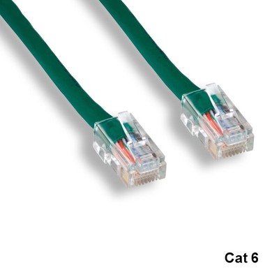 Kentek Green 5ft Cat6 UTP Patch Cord No Boot 24AWG 550MHz Pure Copper Ethernet