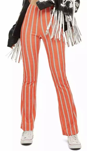 Topshop Trousers Pants 8 Oxford Stripe 