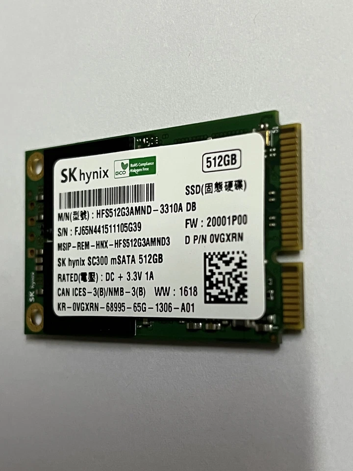 SK Hynix HFS512G3AMND-3310A 512GB SC300 mSATA SSD 6Gb/s Solid State Disk For HP - Image 2 of 4