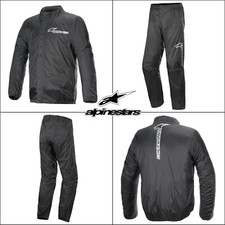 Alpinestars Hurricane v2 Rain Waterproof Motorcycle Over Jacket Trouser Black