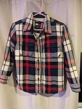 Gap Kids Fleece lined Flannel Shirt/Jacket child's Med Regular - Worn Once