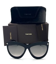 Tom Ford DORIS FT1112 01B Black / Smoke Gradient 59mm Sunglasses TF1112