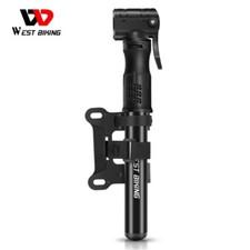 WEST BIKING Mini Road Mountain Bike Pump Aluminum Portable Bicycle Air Pump UK