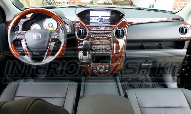 HONDA PILOT EX EX-L TOURING INTERIOR WOOD DASH TRIM KIT SET 2012 2013