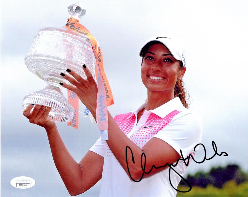 Cheyenne Woods LPGA star signed autographed 8x10 golf photo Tiger's Niece JSA#