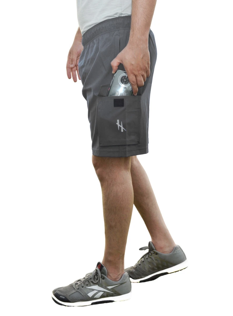 Training shorts shop zip pockets