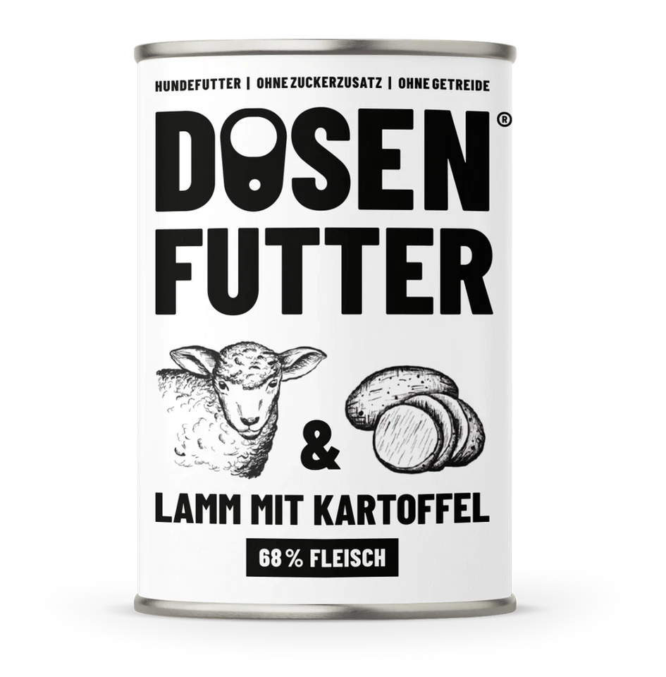 6x Dosenfutter® LAMM & KARTOFFEL