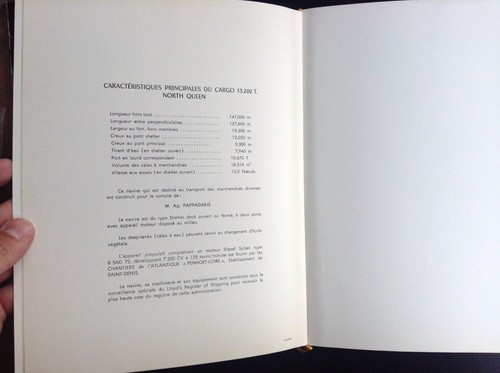 Ancienne plaquette lancement Cargo North Queen Illustrée par Gosselin 1959 - Picture 4 of 4