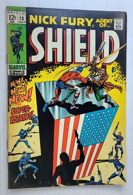 NICK FURY AGENT OF S.H.I.E.L.D.#13 1ST APPEARANCE SUPER-PATRIOT