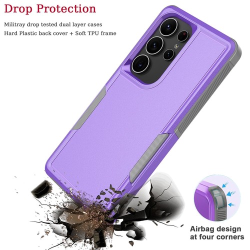 For Samsung Galaxy S25 Ultra Plus S24 FE Case Phone Cover with Screen Protector - 第 25/67 張圖片