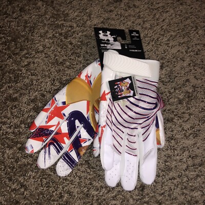 Under Armour Men's UA Blur Limited Edition Football Gloves 1360947-101 Size XXL 