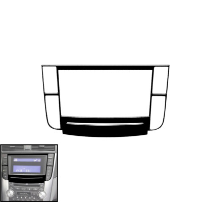 1PC ABS Gloss Black Interior Trim Display bezel Sticker For Acura TL 2004-2008