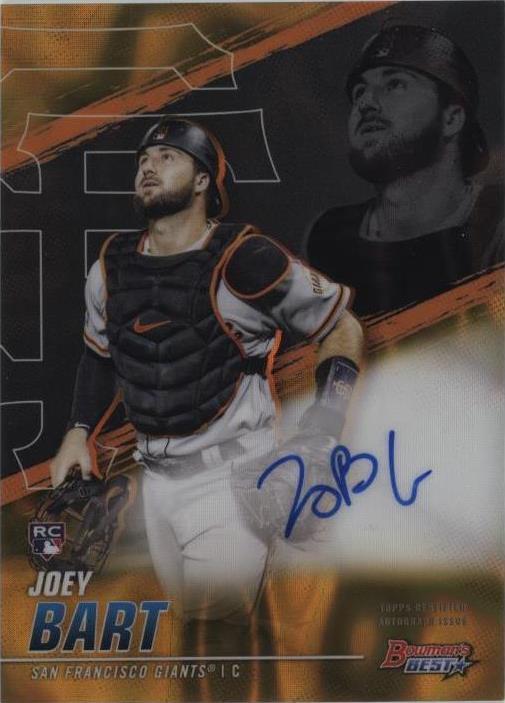 その他 Joey Bart Bowman 2019 RC Auto  /50 SP 2019 Bowman Chrome Joey Bart 1st Prospect #BCP-50 PSA 9 SF