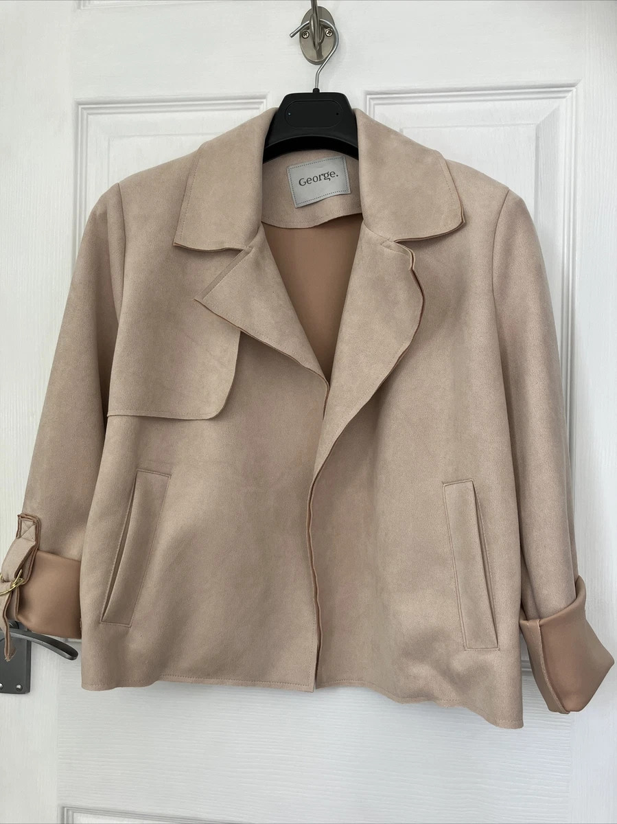 Nude suede biker jacket clearance