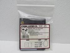 Strong Leather Co. Badge  I.D. Holder 71400-479 AROUND THE NECK Black W Chain