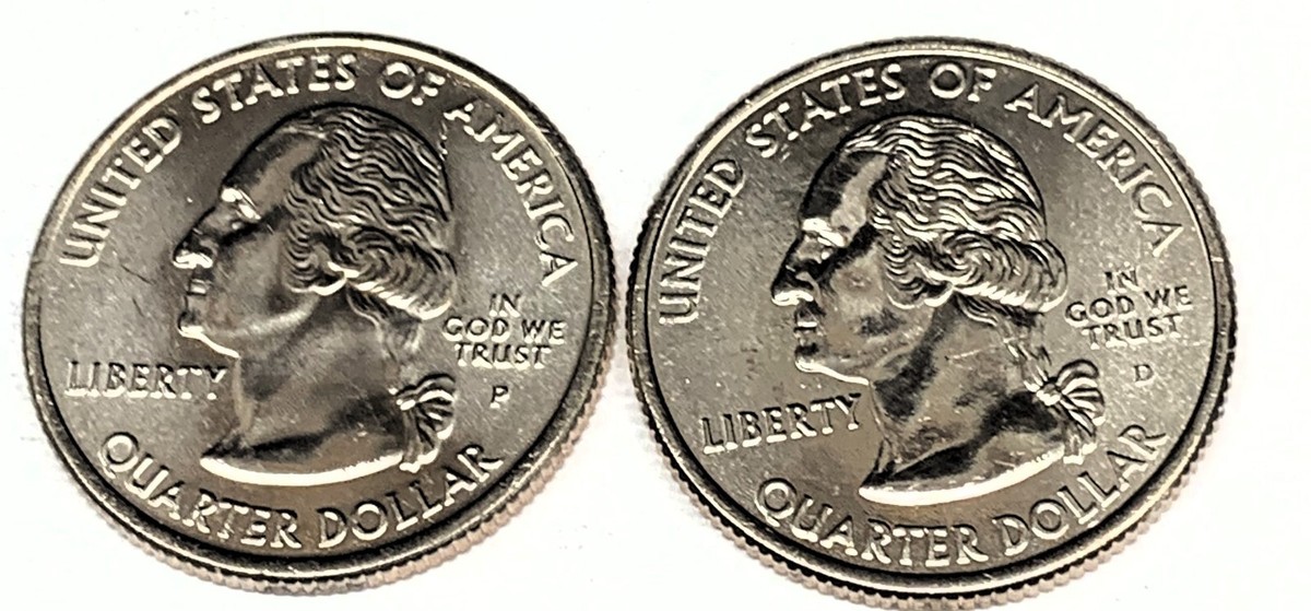 C5001 WYOMING STATEHOOD QUARTERS, 2007-P & 2007-D from MINT