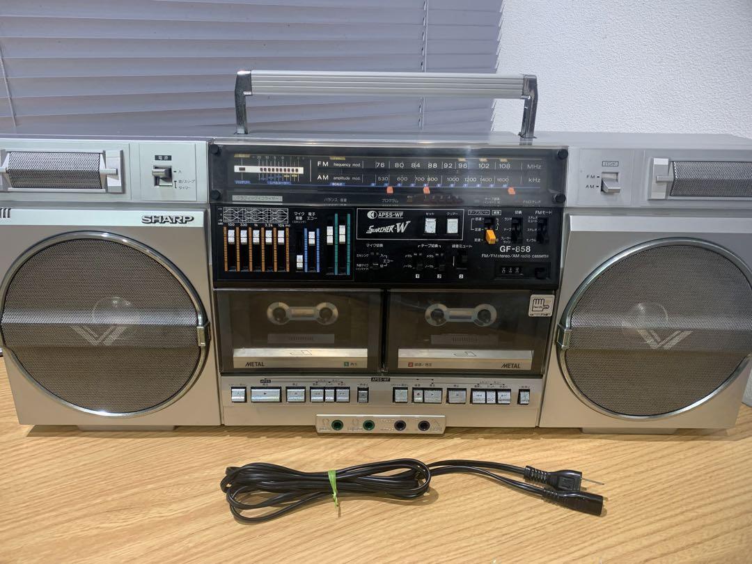 シャープ GF-858 カセットラジカセ Sharp GF-858