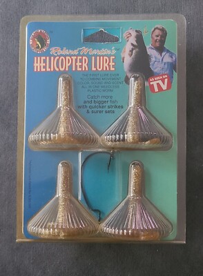 Roland Martin's Helicopter Lure Kit Gold Vintage As Seen On TV | eBay