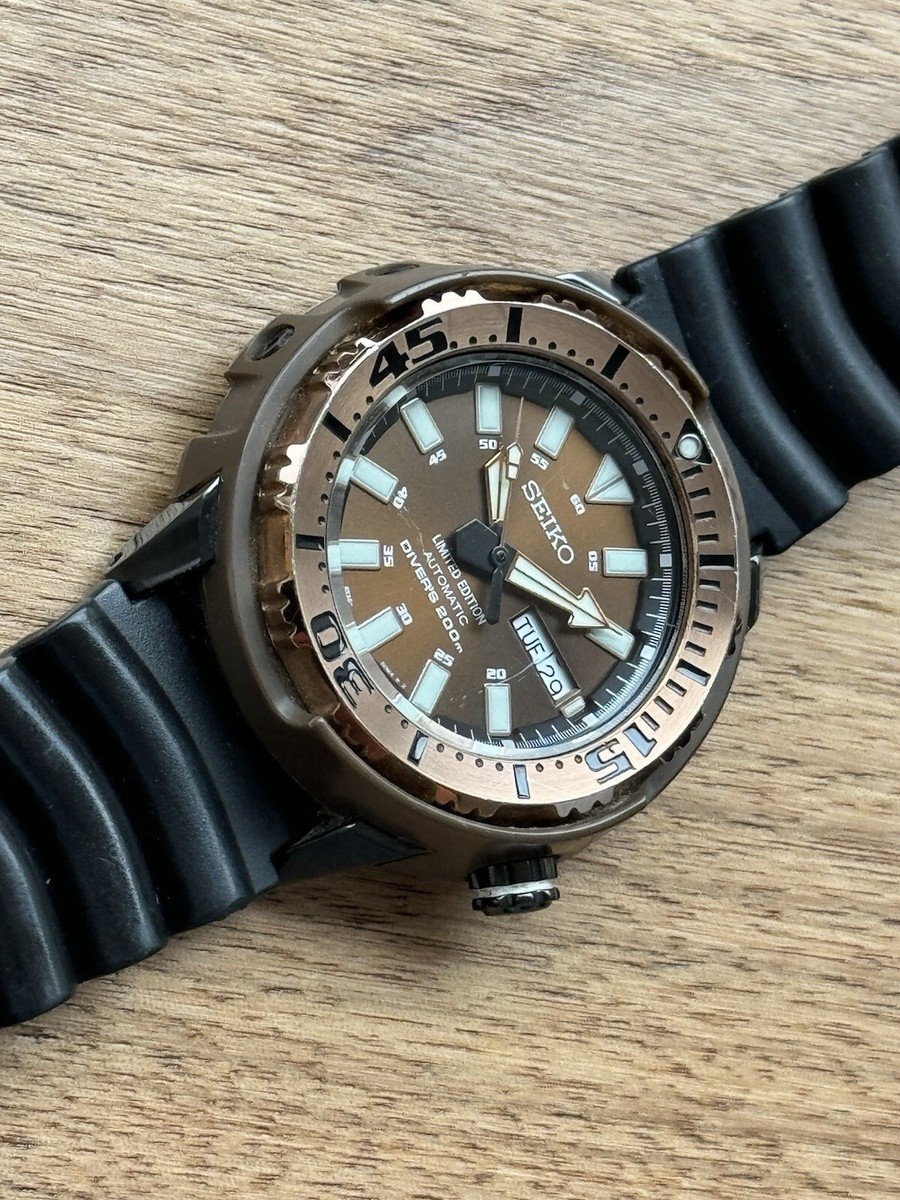 Seiko Baby Tuna 4R36 00T0 Brown Automatic Diver Preserved