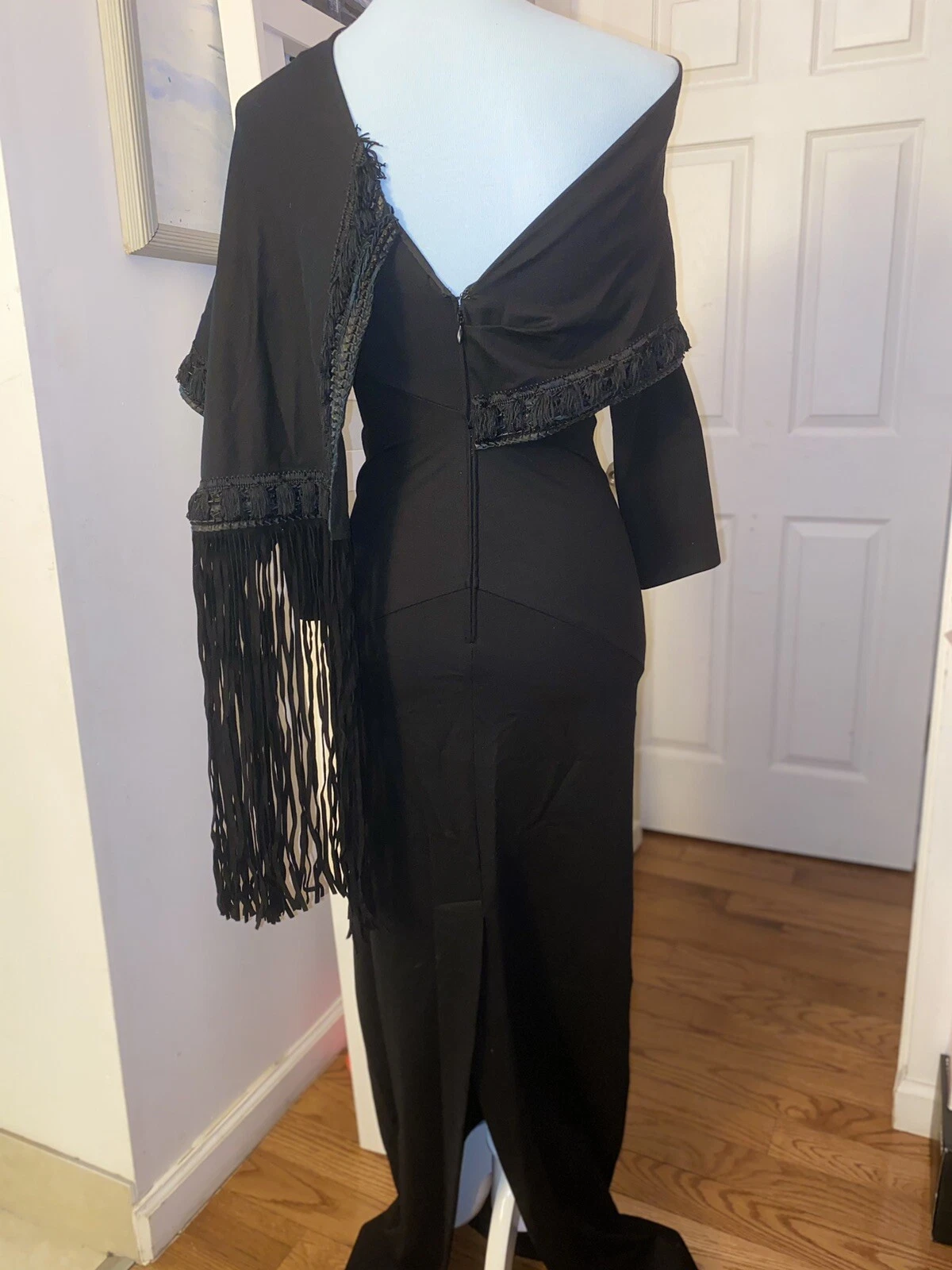 Maxi abito nero DSQUARED2 taglia S. Made in Italy. Nuovo Con Etichette.